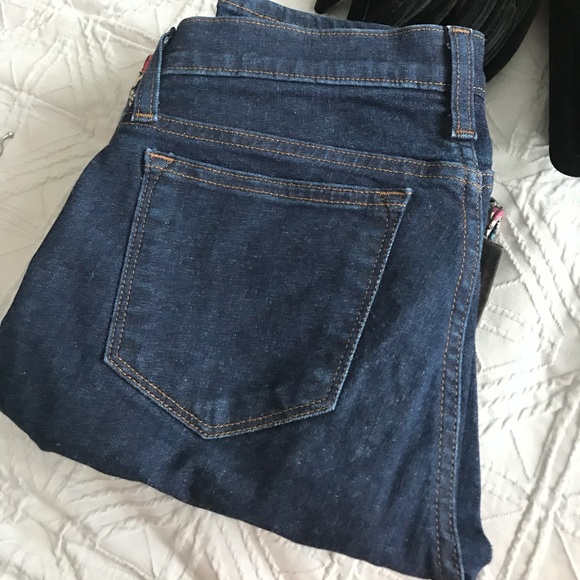 J Crew dark blue toothpick jeans - Picture 2 of 2